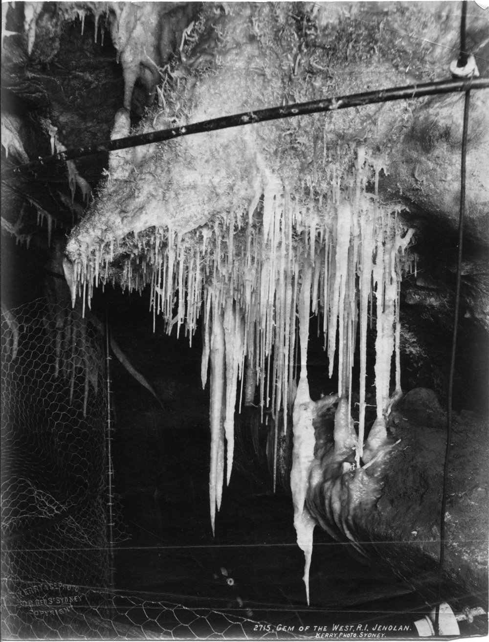 "Gem of the West" in the Right Imperial Cave at the Jenolan Caves, c.1905