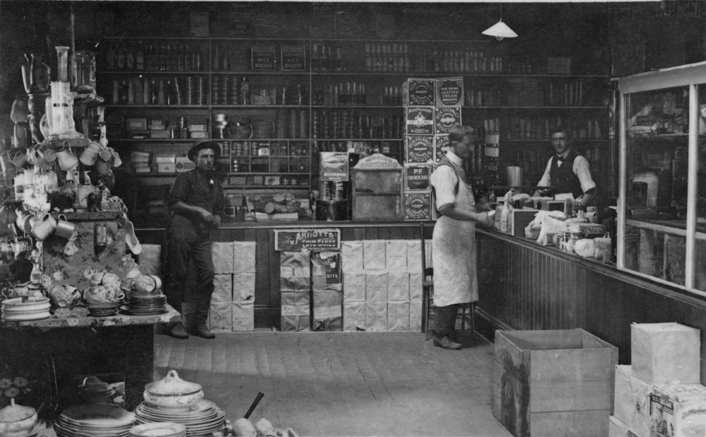 Bray's Store interior, 1914 