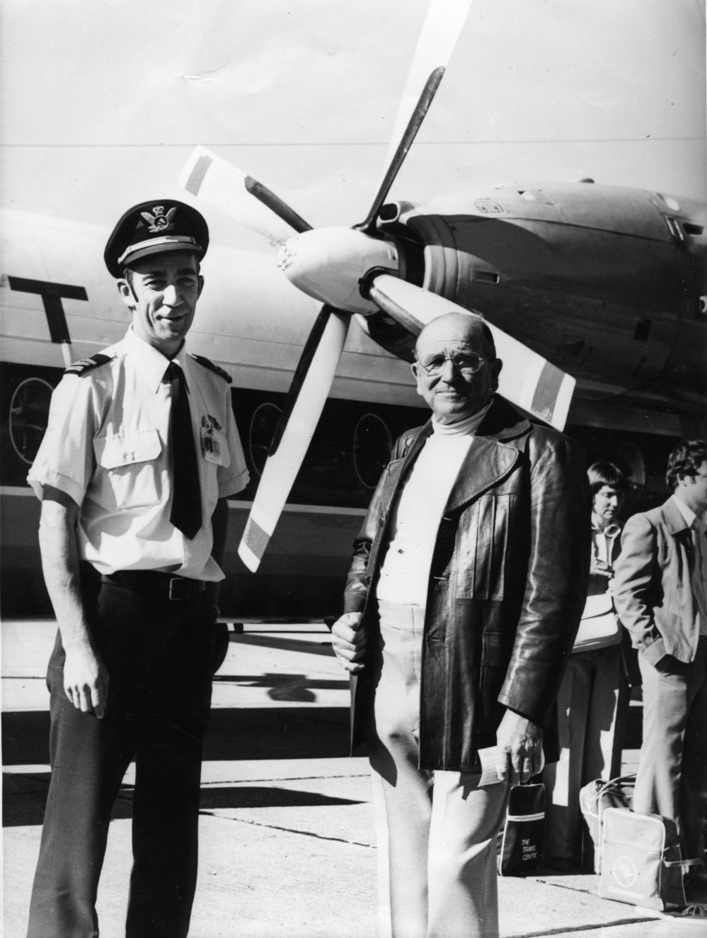 Captain William Bray and Reg Hannaford, July 1979 