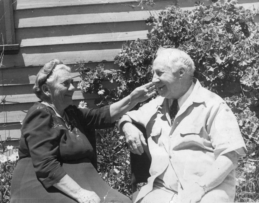 Elizabeth Jane Matilda Bray and Robert Capper Bray, December 1955