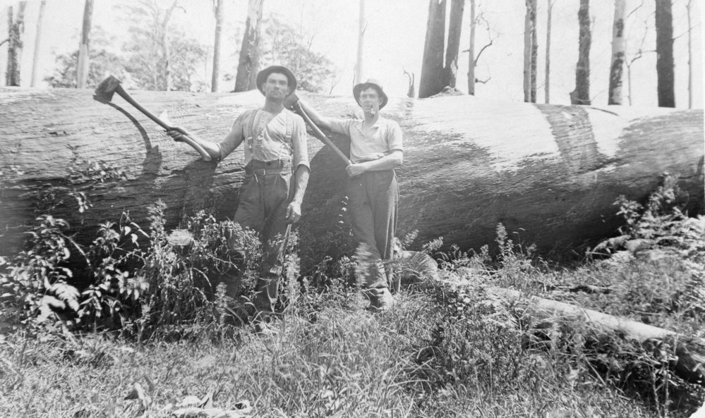 Eric Eckford and co-worker, c.1920