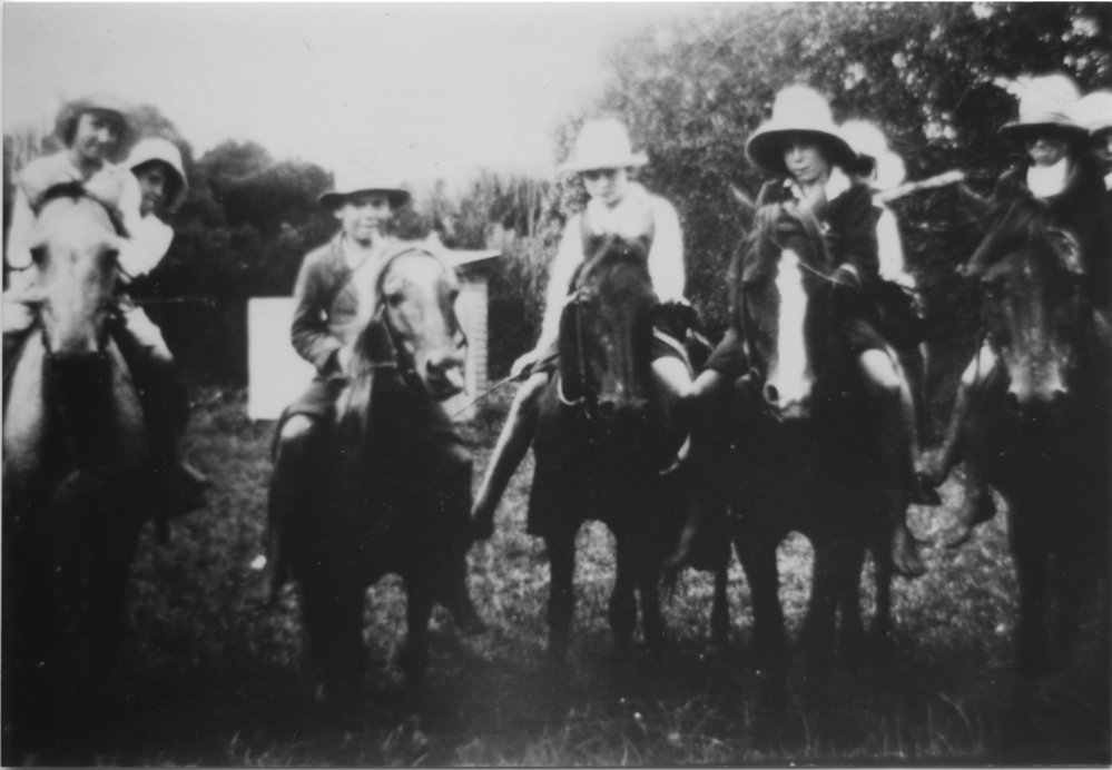 Horse riders from Karangi Public School, c. 1935 