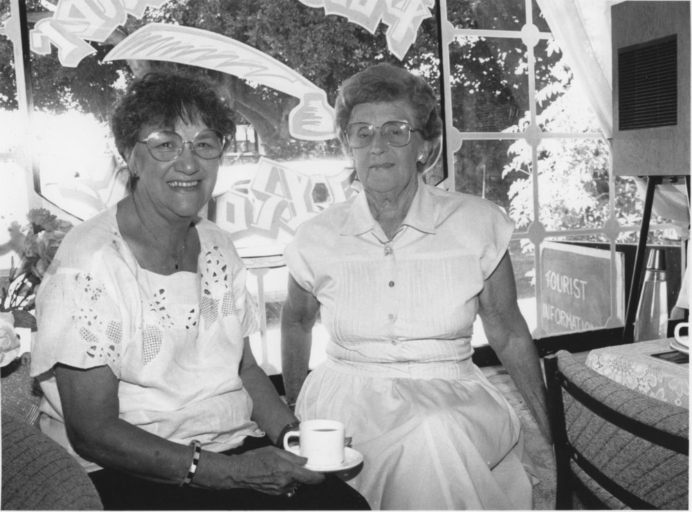 Heather Casson and friend, c. 1970