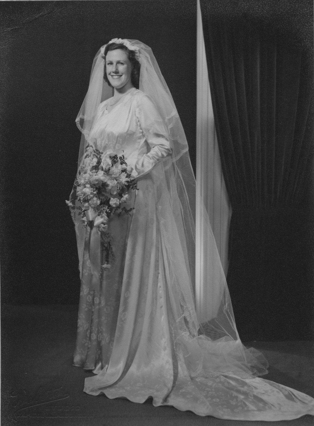 Portrait of a bride, 25 February 1950