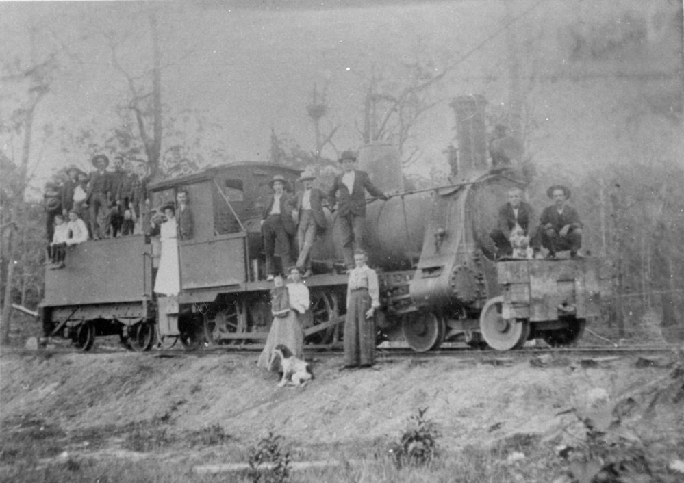 The British Australia Timber Company Mill's first locomotive, 1908
