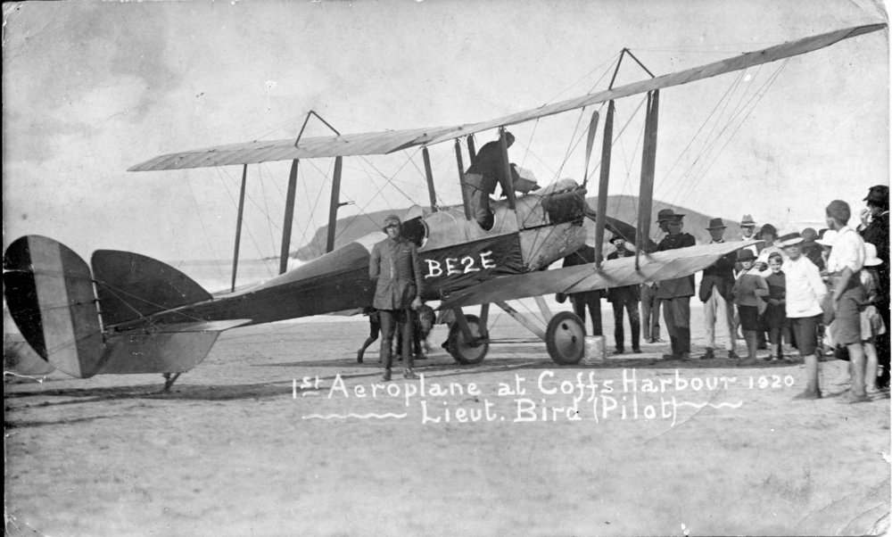 First aeroplane to touch down at Coffs Harbour, 14 June 1920 