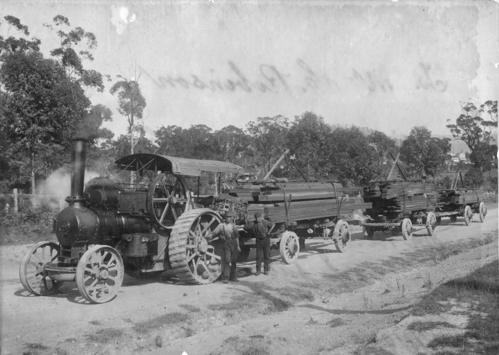 First steam tractor in Coffs Harbour, c.1910