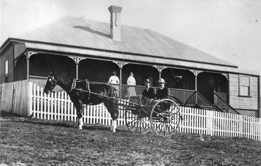 Dr William Wood and Dr Frederick Cook at Buena Vista Private Hospital, March 1911