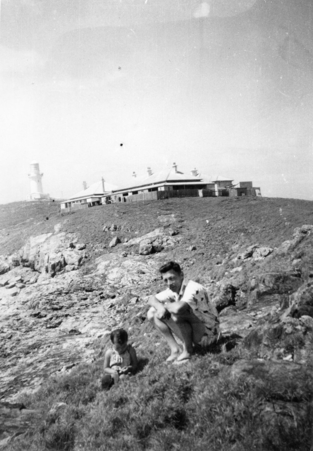 Lightkeeper Fred Warren on South Solitary Island, 1965 