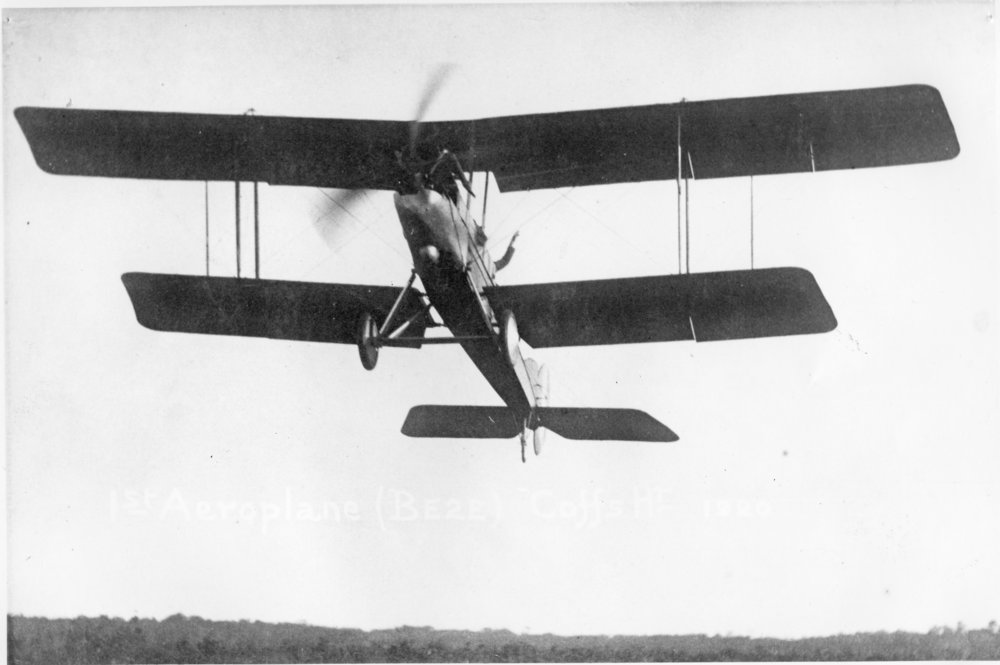 The first aeroplane to land at Coffs Harbour, 14 June 1920