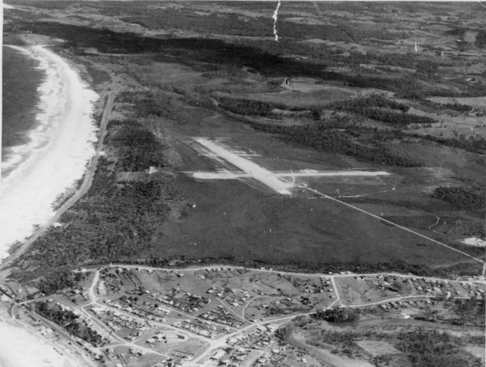 Aerial view of Coffs Harbour Airfield, 29 April 1941