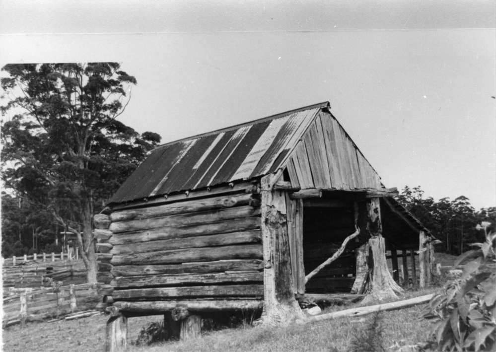 Timber slab barn, 1990