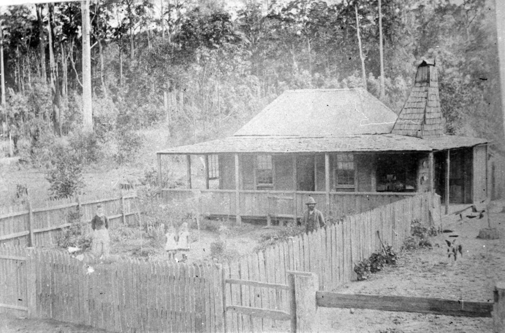 Hermann and Isabella Pade at North Boambee, c. 1884