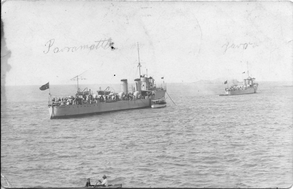 HMAS Parramatta &amp; HMAS Yarra at Coffs Harbour, 16 May 1911 