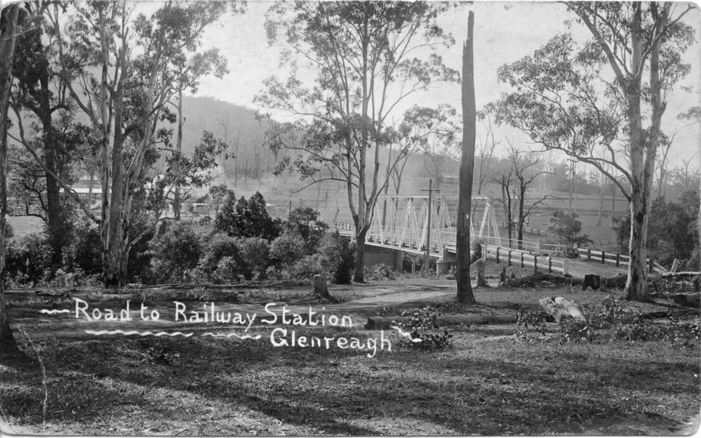 Road to the railway station, January 1921 