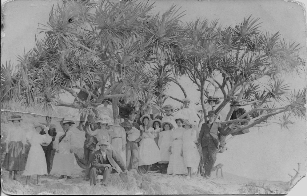 Group at Charlesworth Bay, 1890
