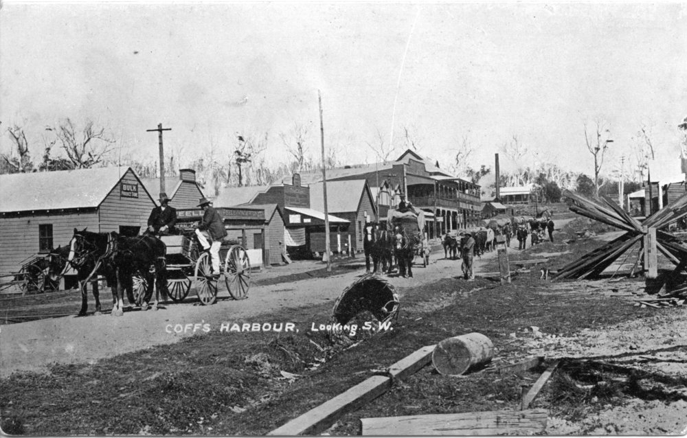 Ocean Street at Coffs Harbour Jetty, c.1908
