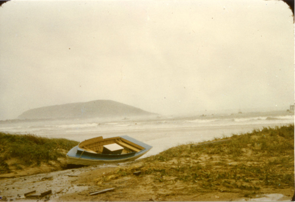 Jetty Beach in a gale, 1962 