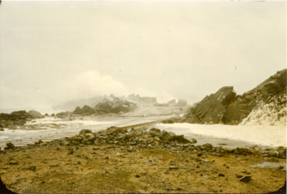 Gale hits the southern breakwall, April 1962 