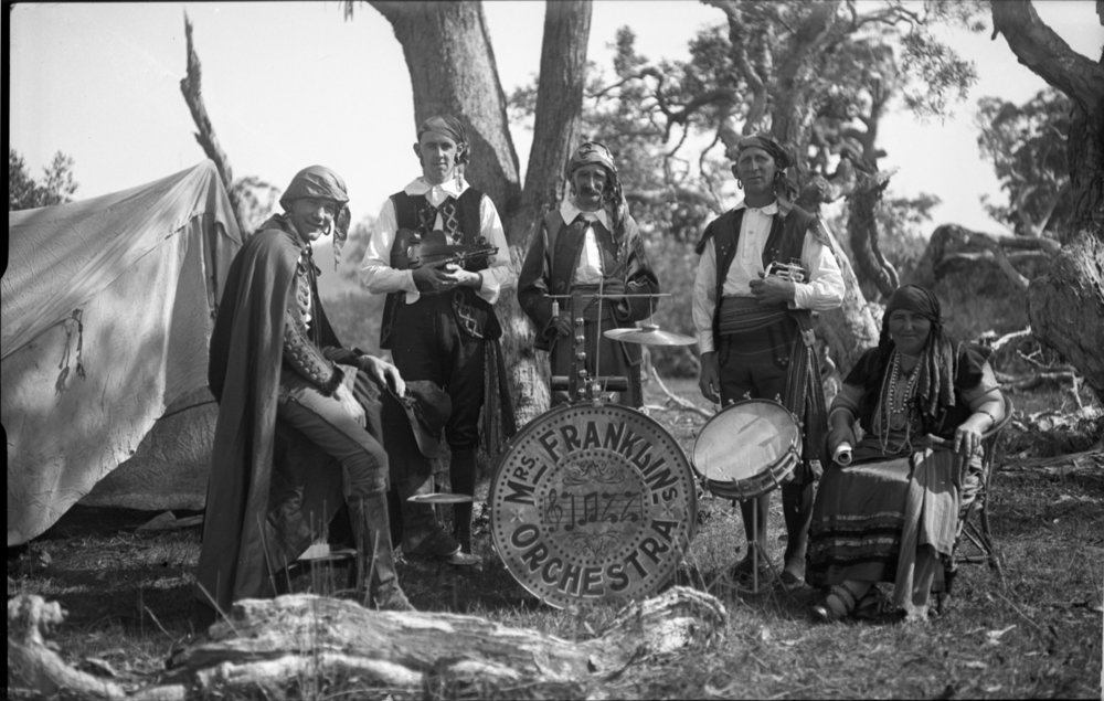 Mrs. Franklin's Orchestra in gypsy costume, 6 October 1924