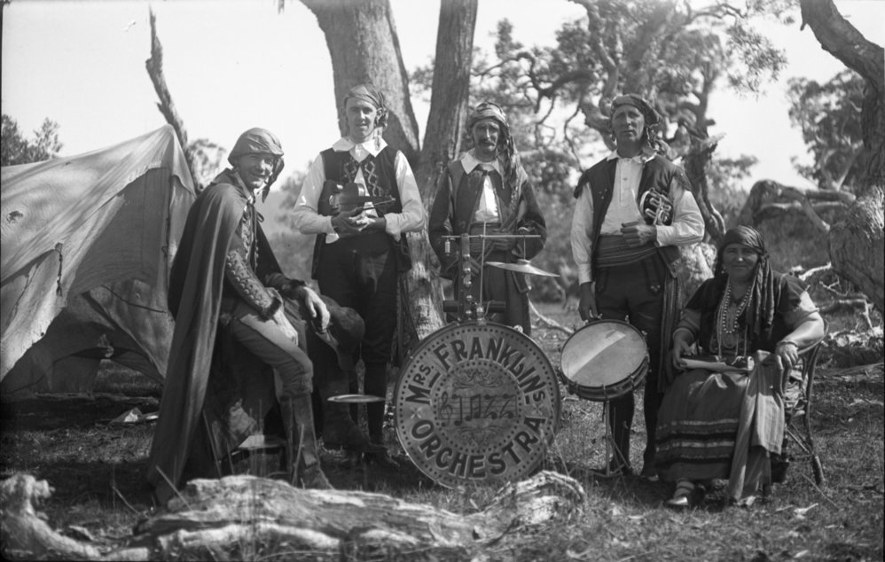 Mrs. Franklin's Orchestra in gypsy costume, 6 October 1924