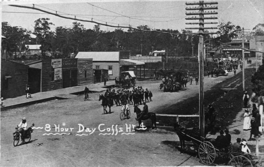 Eight Hour Day parade at Top Town, c.1910