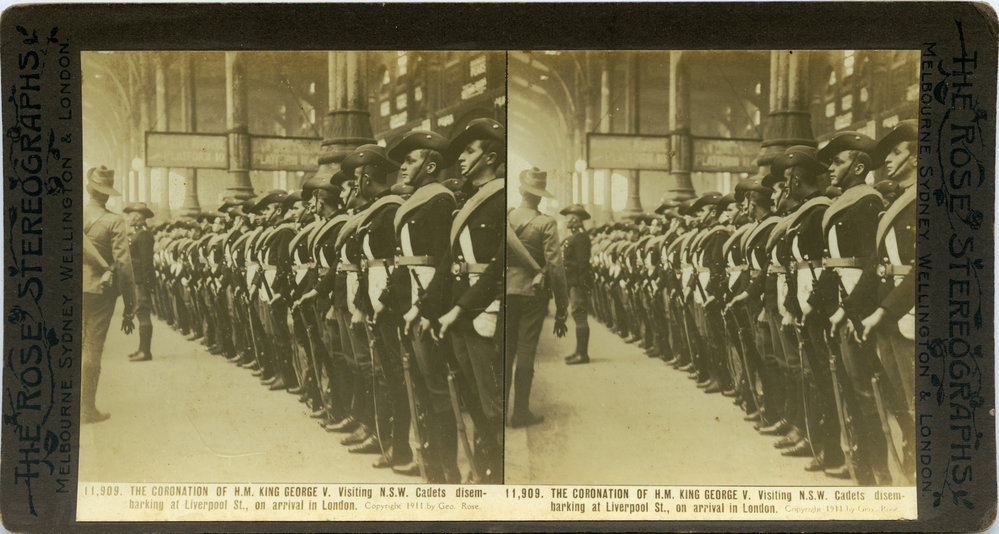 N.S.W. Cadets at the coronation of George V, 22 June 1911