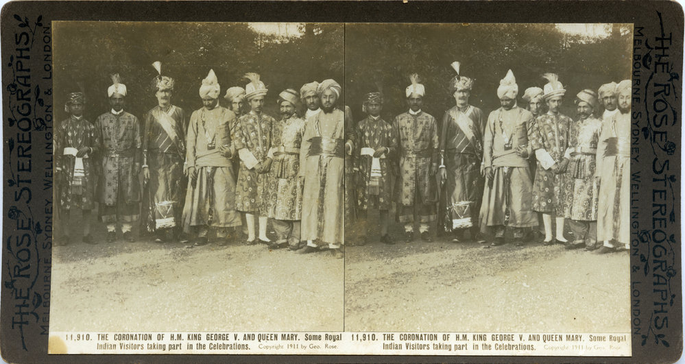 Indian visitors at the coronation of George V, 22 June 1911