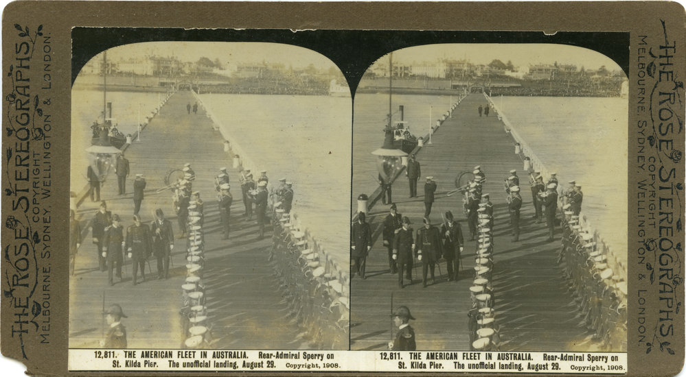 American Fleet at St. Kilda Pier, 1908
