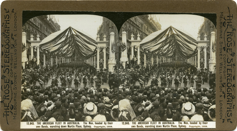 The American Fleet at Martin Place, 1908 