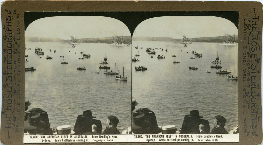 The American Fleet in Sydney Harbour, 1908