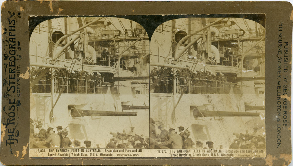 The American Fleet on the U.S.S. Wisconsin, 1908 