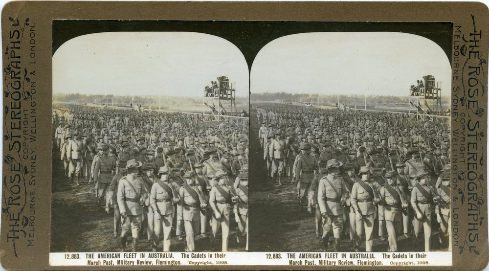 The American Fleet Cadets marching, 1908 