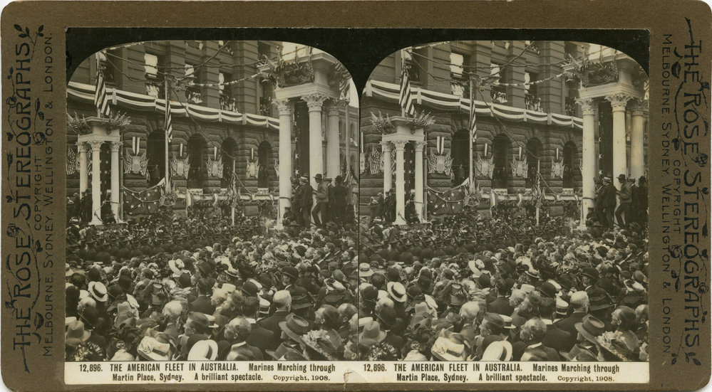 The American Fleet at Martin Place, 1908 