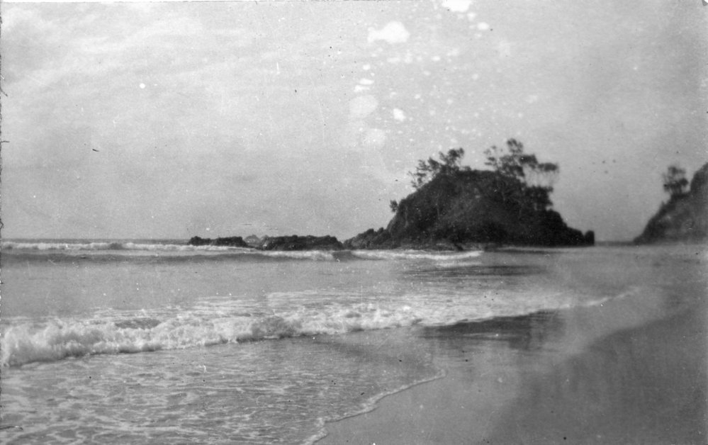 Rocky beach outcrop, c.1912