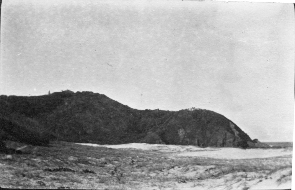 A long distance view of the Byron Bay lighthouse, c.1912