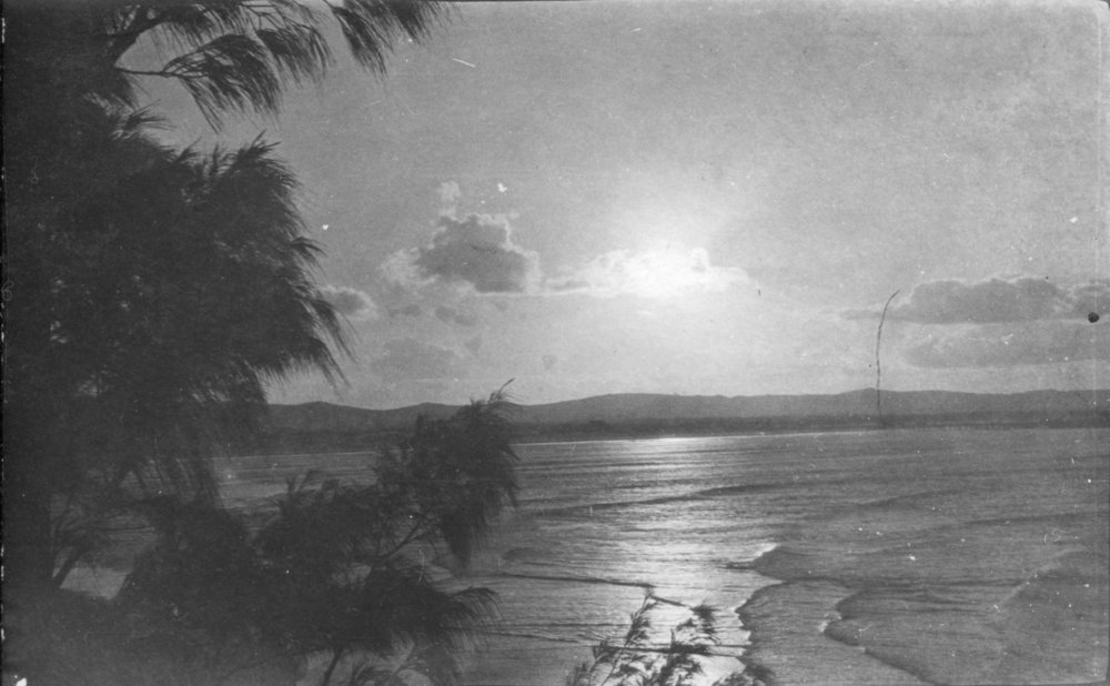 Sunset and beach scene, c.1912