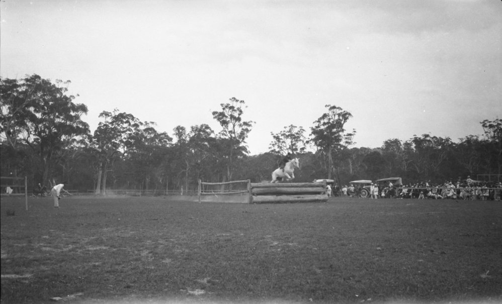 Showjumping at the Coffs Harbour Showground, 25 January 1923