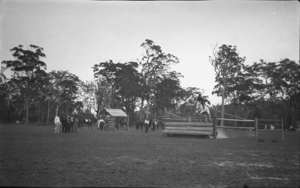 Showjumping at the Coffs Harbour Showground, 25 January 1923