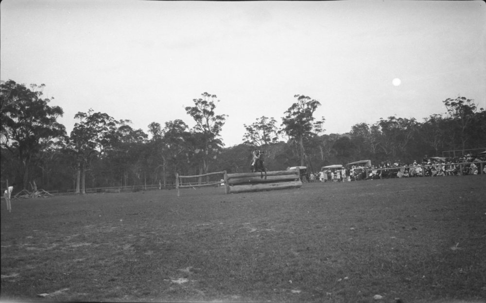 Showjumping at the Coffs Harbour Showground, 25 January 1923