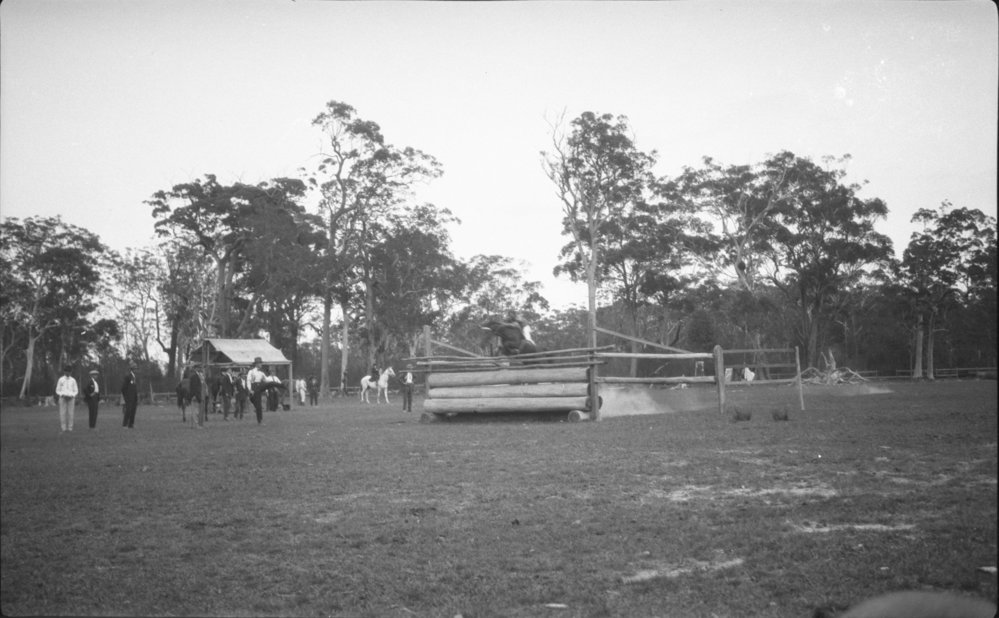 Showjumping at the Coffs Harbour Showground, 25 January 1923