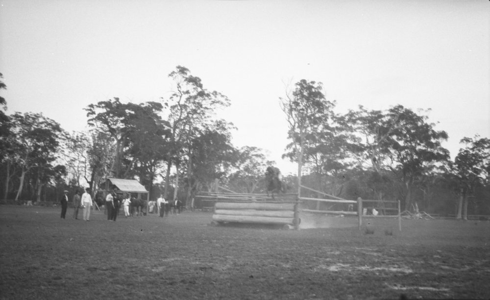 Showjumping at the Coffs Harbour Showground, 25 January 1923