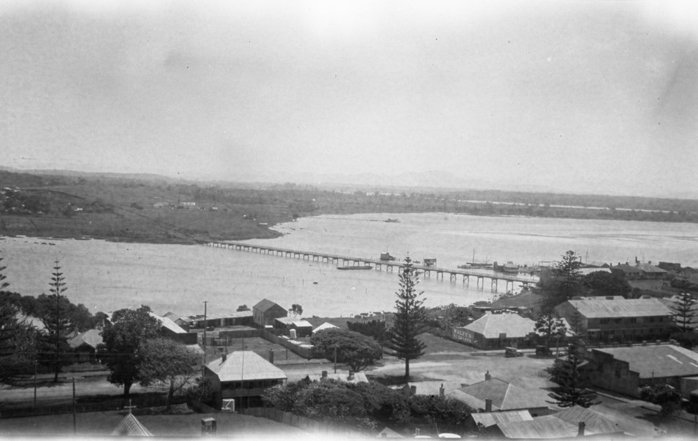 View of the Hastings River from St Thomas' Anglican Church, 1918
