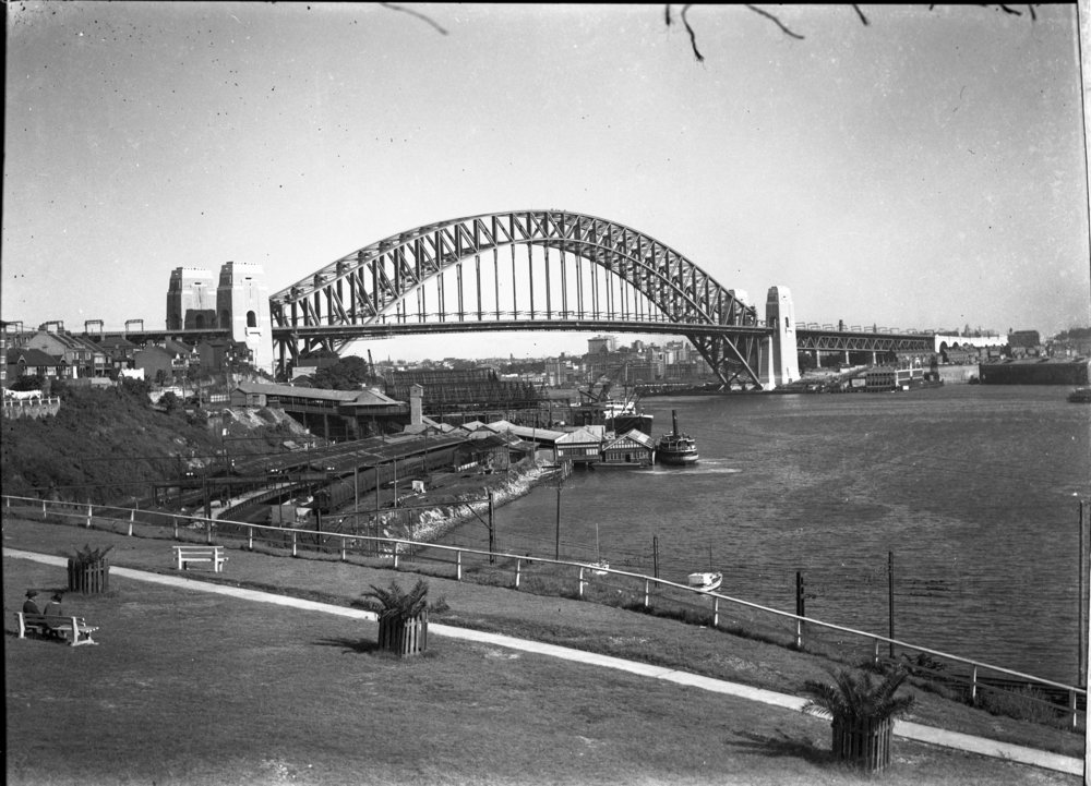 View of the Sydney Harbour Bridge from North Sydney, c.1932