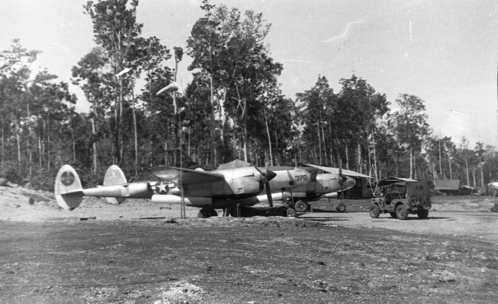 Lockheed P38 Lightning interceptor fighters, 1945