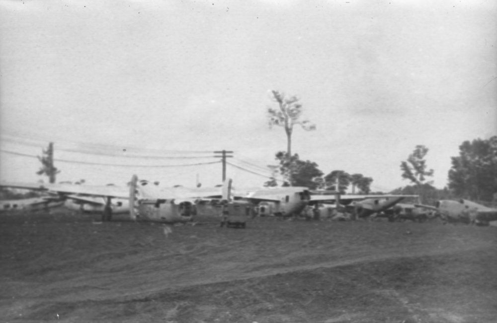 An aviation graveyard, 1945
