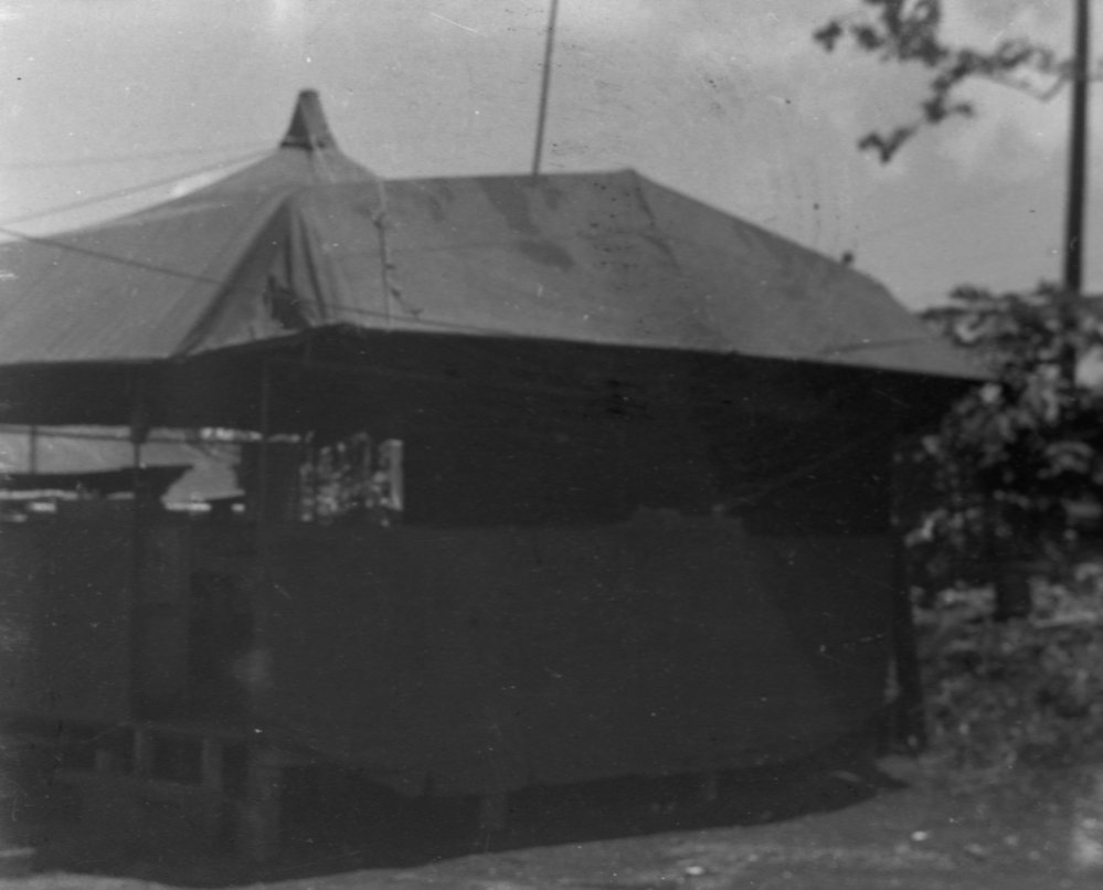 Amenities tent, 1945