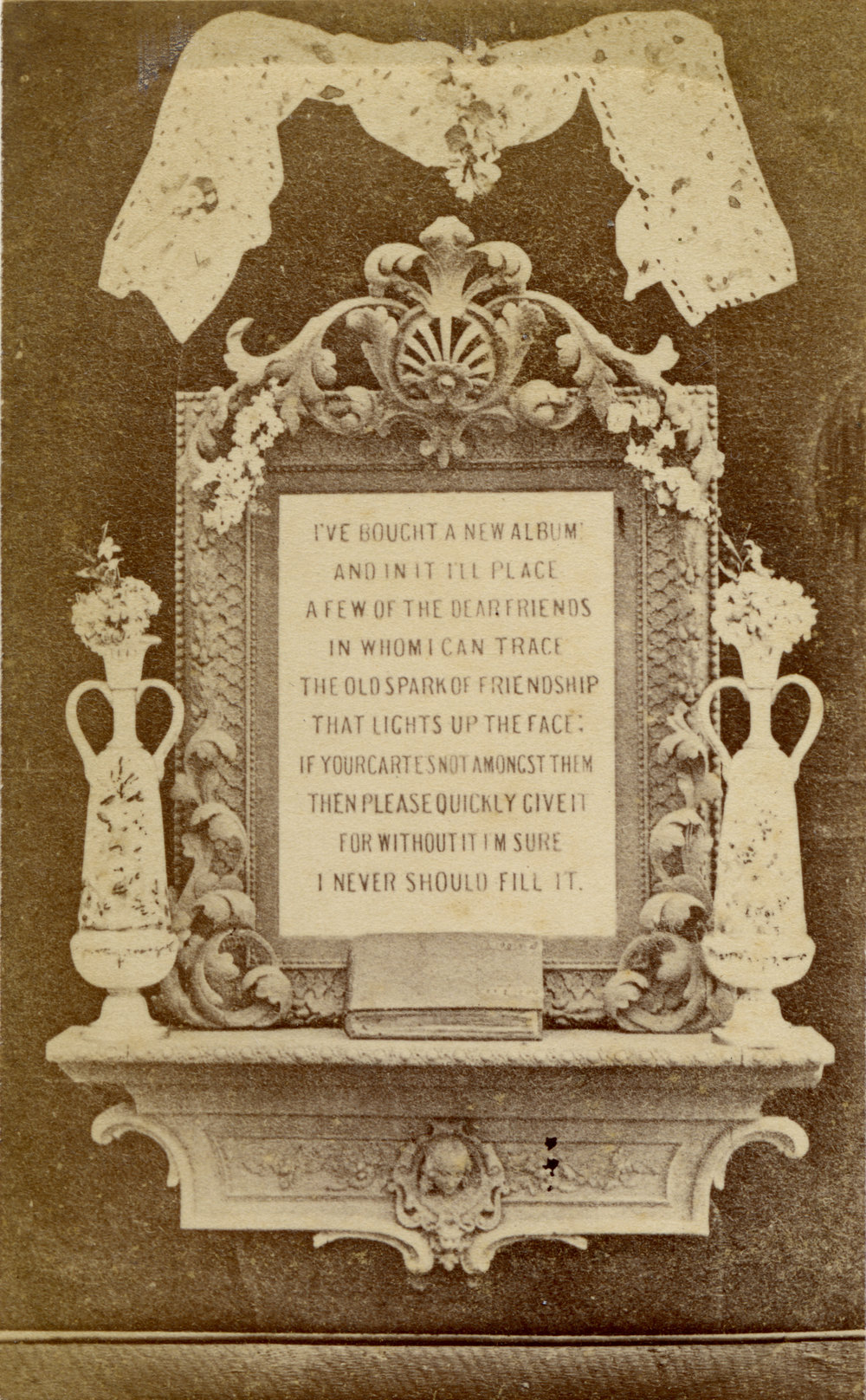 Inscription: I've bought a new album..., c.1880