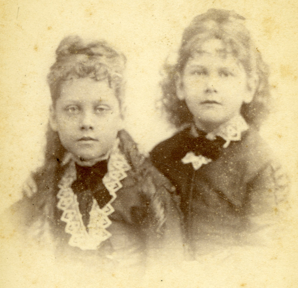 Portrait of two girls, c. 1877