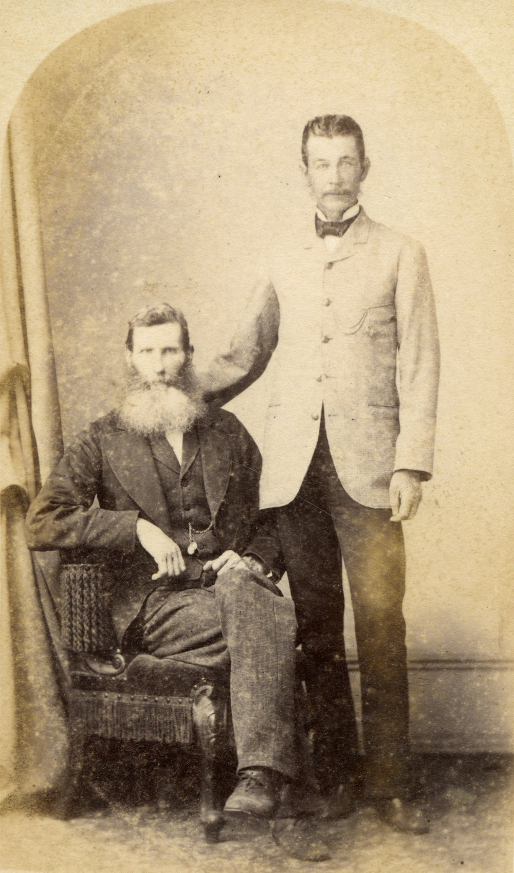 Portrait of two men, c. 1881